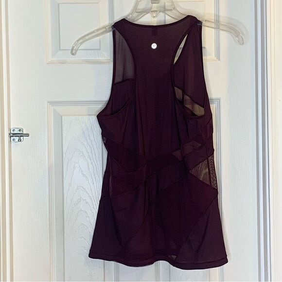 Lululemon Mesh In Motion Racerback Dark Adobe Size 8 - Picture 5 of 9